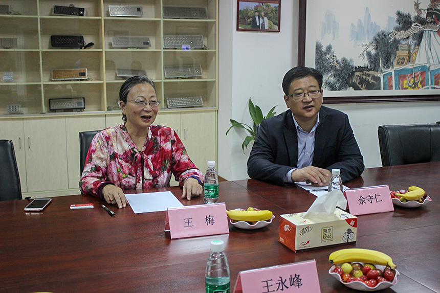 瑞展科技王梅董事長、余守仁總經(jīng)理蒞臨旭子科技指導(dǎo)工作